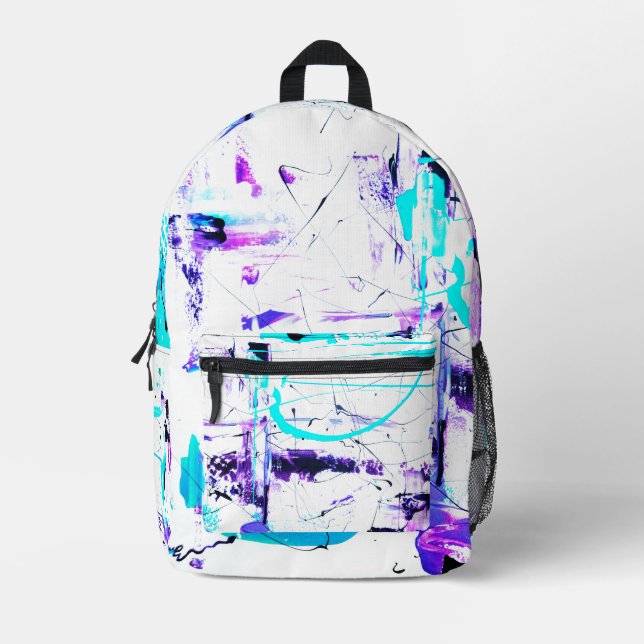 Distraction 2 printed backpack (Front)