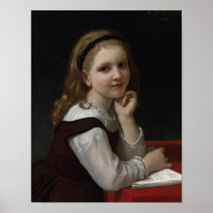 Distraction by William-Adolphe Bouguereau Poster
