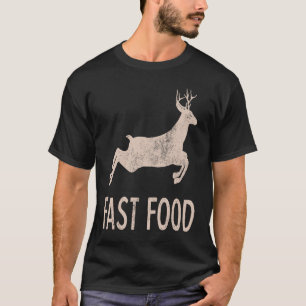 Distress Vintage Fast Food Deer Hunter Hunting Me T-Shirt