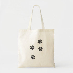 Distresse Dog Paw Tracks Tote Bag