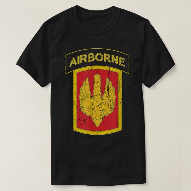 Distressed 18th Field Artillery Brigade  T-Shirt (Design Front)