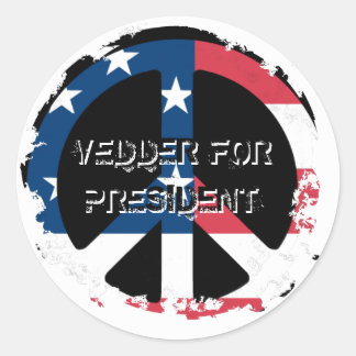 Distressed 2 Round Stickers