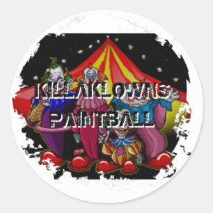 Distressed 2 Round Stickers