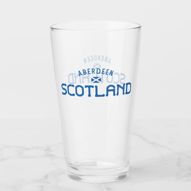 Distressed Aberdeen Scotland Glass (Front)
