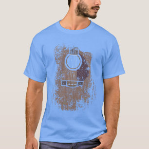 Distressed Acoustic Guitar Vintage Player Rock Rol T-Shirt
