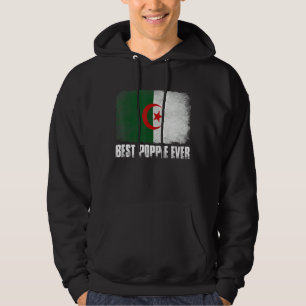 Distressed Algeria Flag Best Poppie Ever Family Hoodie