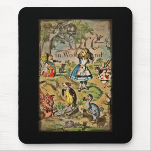 Distressed Alice and Friends Cover Mouse Pad
