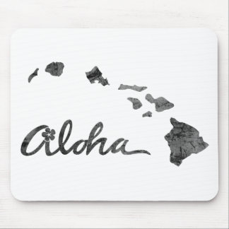 Distressed Aloha Island Mouse Pad