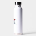 Distressed America Moustache Patriotic Vector Desi Water Bottle<br><div class="desc">Distressed America Moustache Patriotic Vector Design_1</div>