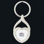 Distressed America Mustache Patriotic Vector Desig Key Ring<br><div class="desc">Distressed America Mustache Patriotic Vector Design_1</div>