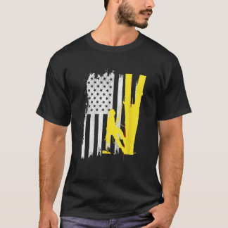 Distressed American Flag 4th of July T-Shirt