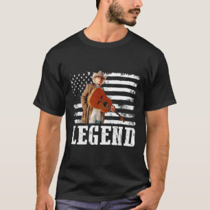 Distressed American Flag Dwight Yoakam Singer.png T-Shirt
