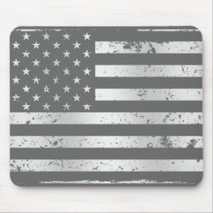 Distressed American Flag II Mousepad