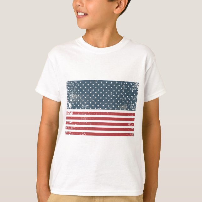 distressed american flag T-Shirt (Front)