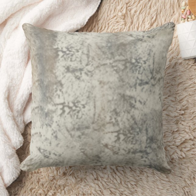 Distressed  Antiqued Grey Rustic Home Decor Cushion (Blanket)