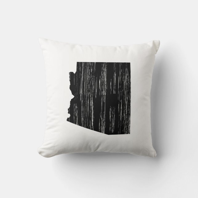 Distressed Arizona State Outline Cushion (Front)