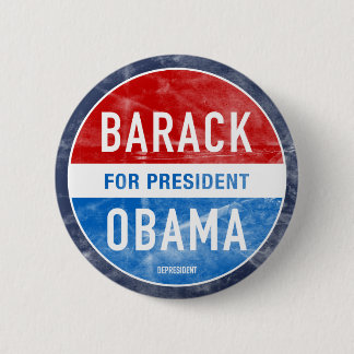Distressed Barack Obama Button