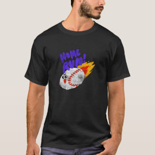 Distressed Baseball Home Run Sports Player Coaches T-Shirt