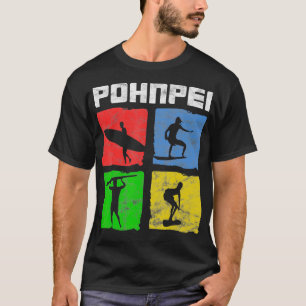 DISTRESSED Beautiful PPass Pohnpei Surfing  T-Shirt