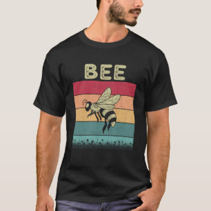 Distressed Bee Lover Boys Girls Retro Style Bee Pu T-Shirt