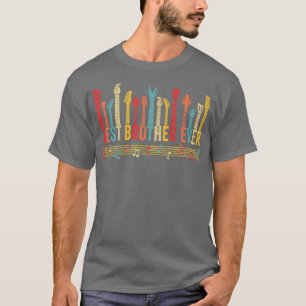 Distressed Best Brother Ever Daddy Guitar Fathers T-Shirt