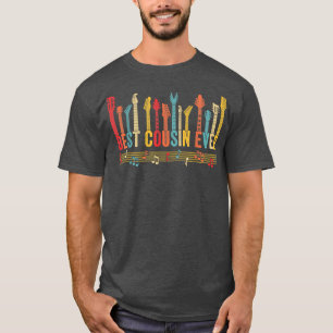 Distressed Best Cousin Ever Mothers Day Guitar Fat T-Shirt