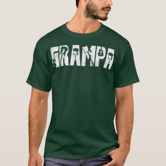 Distressed Best Grampa Ever Guitar Lover Guitarist T-Shirt