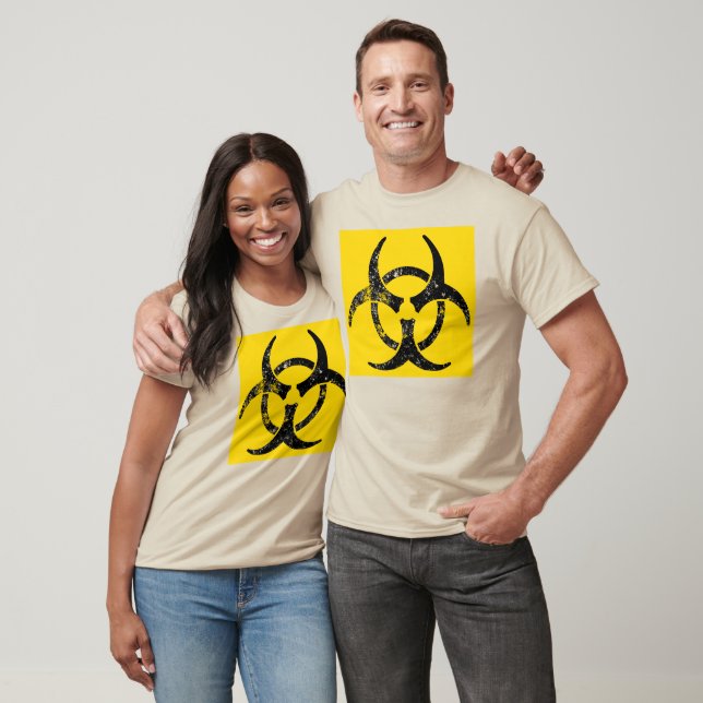 Distressed biohazard symbol T-Shirt (Unisex)