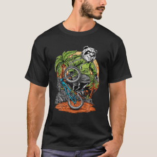 Distressed BMX Panda Stunt Bear Bike Trick Bicycle T-Shirt