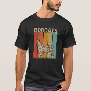 Distressed Bobcats  Men Women Kid Cute Bobcats Ret T-Shirt