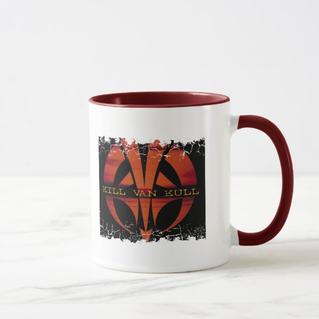 Distressed Border - 2-sided Ringer Mug (Right)