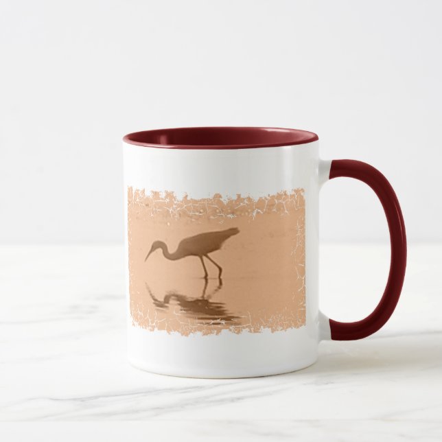 Distressed Border - 2-sided Ringer Mug (Right)