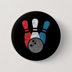 Distressed Bowling For Men Bowling Pins And Ball