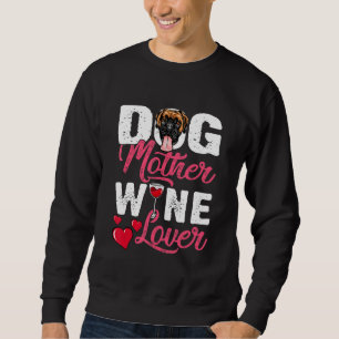 Distressed Boxer Dog Mother Wine Sweatshirt