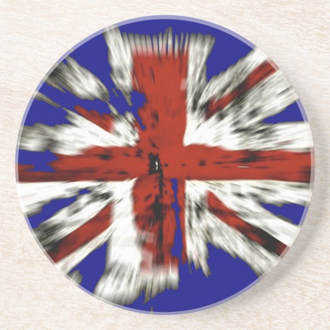 Distressed British Union Jack Coaster (Front)