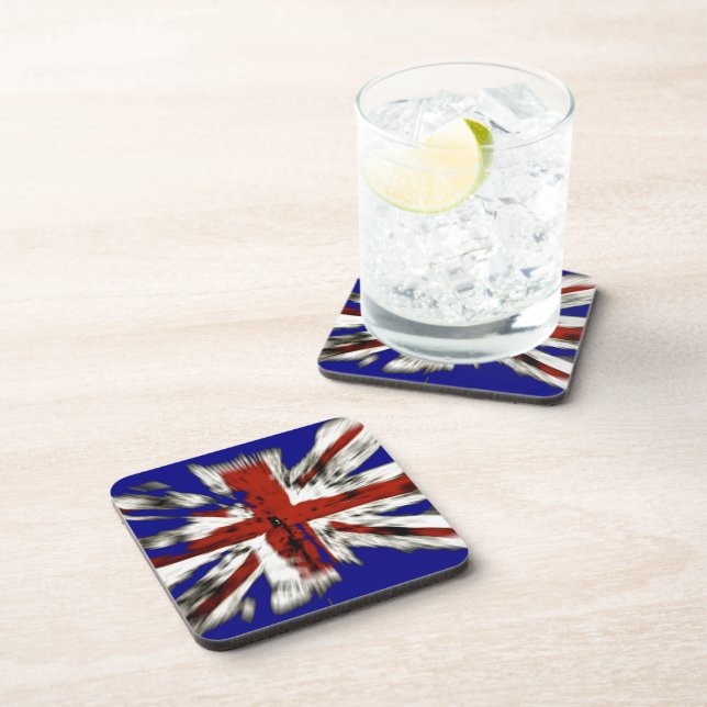 Distressed British Union Jack Coaster (Right Side)