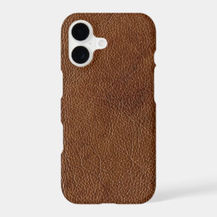 Distressed Brown Leather Look Printed Image