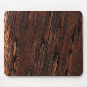 Distressed Brown Wood Bark Texturised Mouspad Mouse Pad