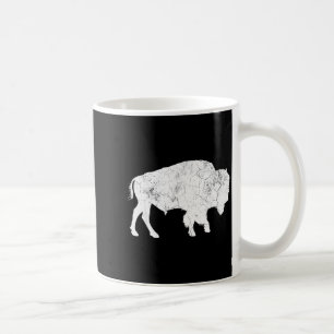 Distressed Buffalo Retro Bison Animal Lover Shirt Coffee Mug