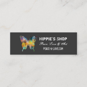 Distressed Butterfly Mini Business Card