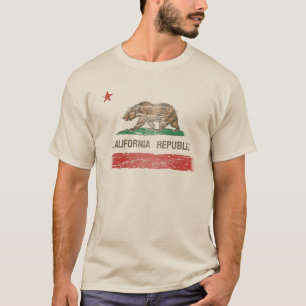 Distressed California Republic Flag T-Shirt