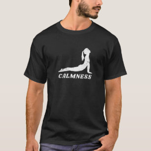 Distressed Calmness Yoga Pose Men Women Fitness Yo T-Shirt