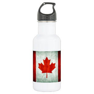 Distressed Canada Flag 532 Ml Water Bottle