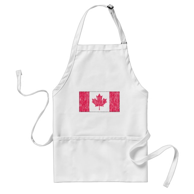 Distressed Canadian Flag Standard Apron (Front)