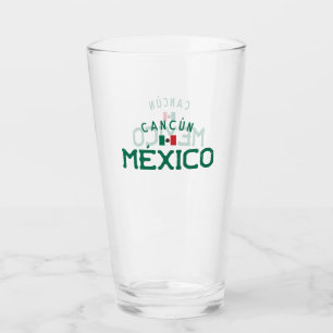 Distressed Cancun Mexico Glass