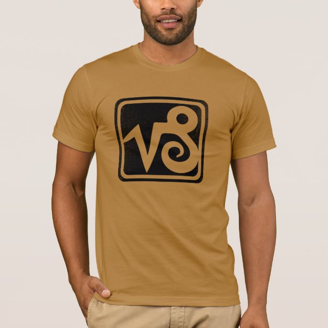 Distressed Capricorn astrological symbol T-Shirt (Front)