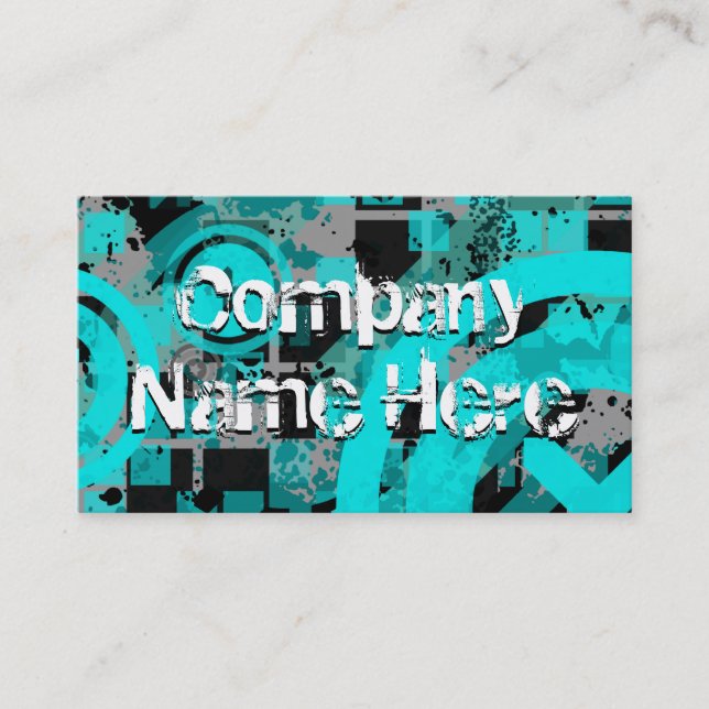 distressed chex business card (Front)