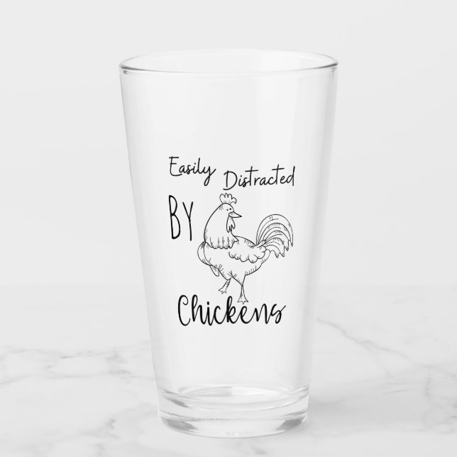 Distressed chickens glass (Front)