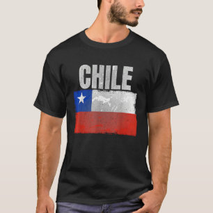 Distressed Chile Flag Graphic for Men Women Hispan T-Shirt