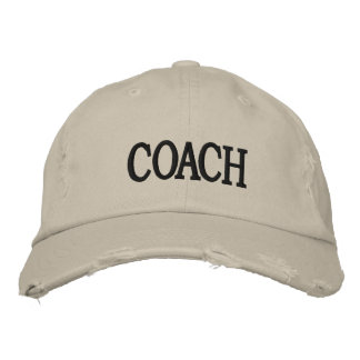 Distressed Chino Twill Coach Cap